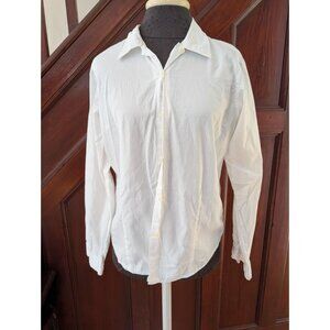 Abercrombie & Fitch Co. White Cotton Button-Up Shirt M